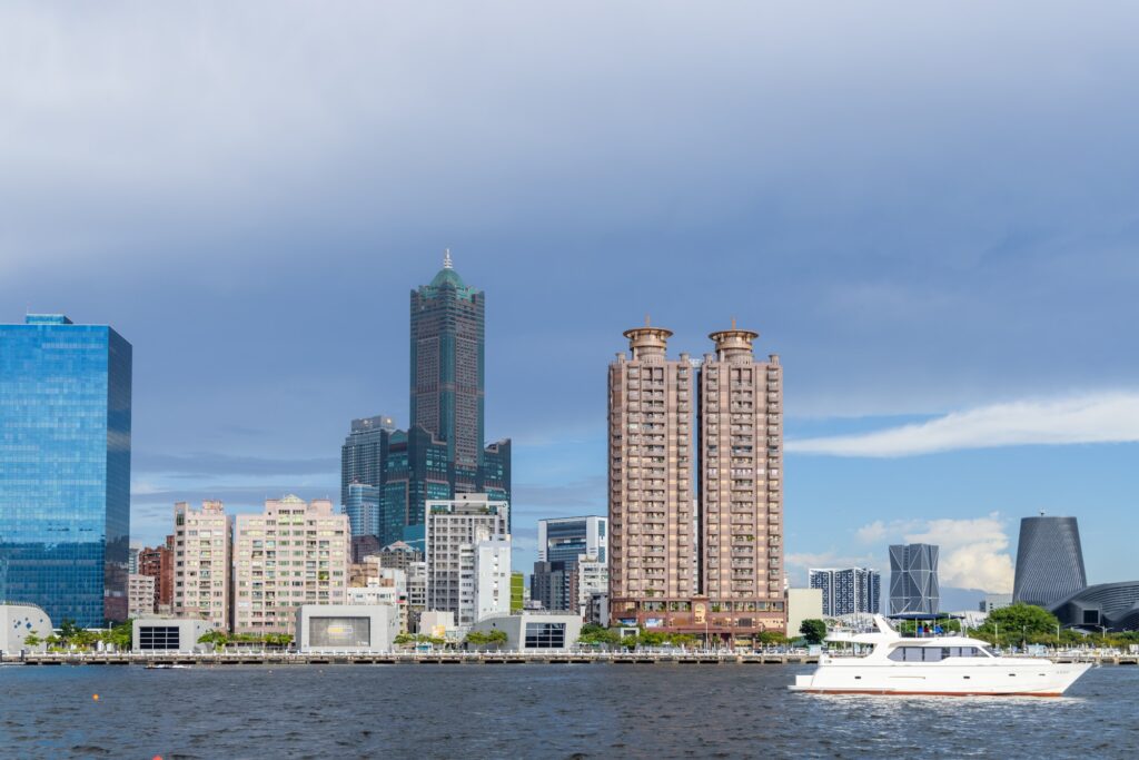 Kaohsiung, Taiwan 01 September 2022: Kaohsiung city skyline